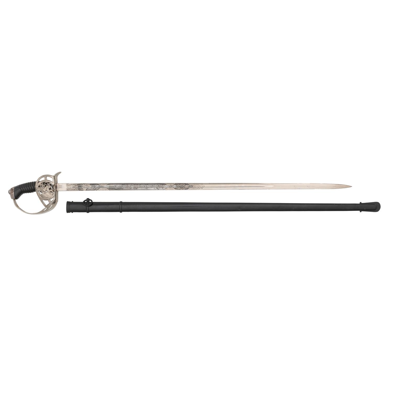 WWI-era German W.K.&C. M1889 Presentation Sword of the 3rd Royal Bavarian Chevau-Legers