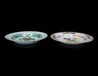 Two Chinese Export Porcelain Plates