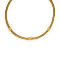 Gregg Ruth, Bicolor Gold Woven Necklace