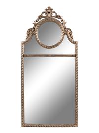 A Contemporary Neoclassical Style Silvered Wood Mirror