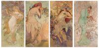 Alphonse Mucha, (Czech, 1860-1939), Les quatres saisons, c. 1896