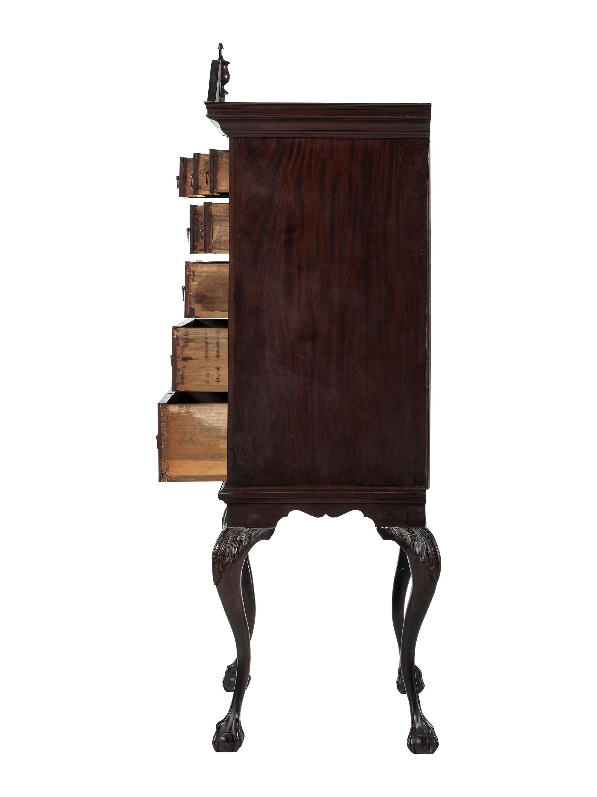 A Chippendale Style Mahogany High Chest