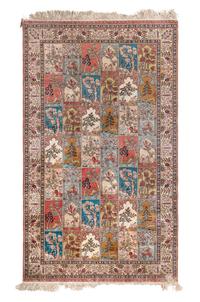 A Qom Silk Rug