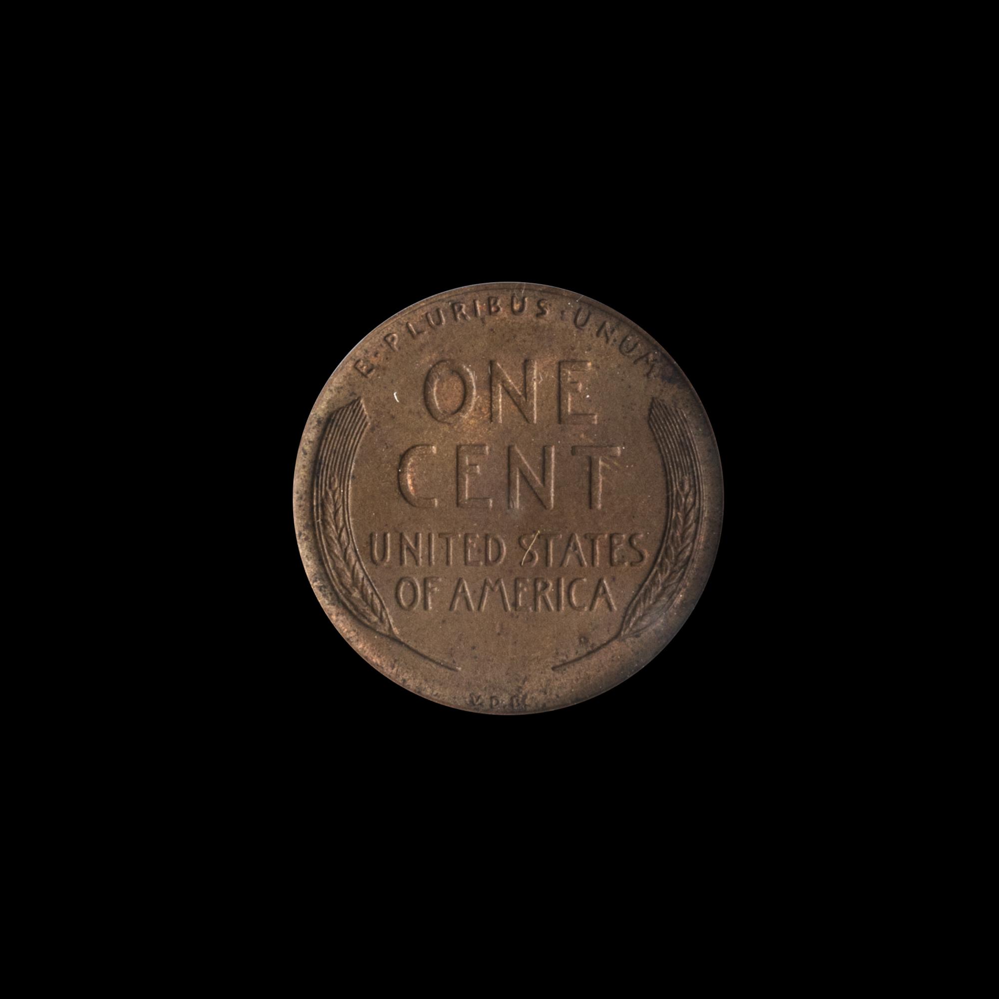 A United States 1909-S Lincoln: VDB 1c Coin