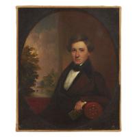 Attributed to Daniel Huntington (1816-1906) Portrait of the artist's brother, Gurdon Huntington (1818-1875)