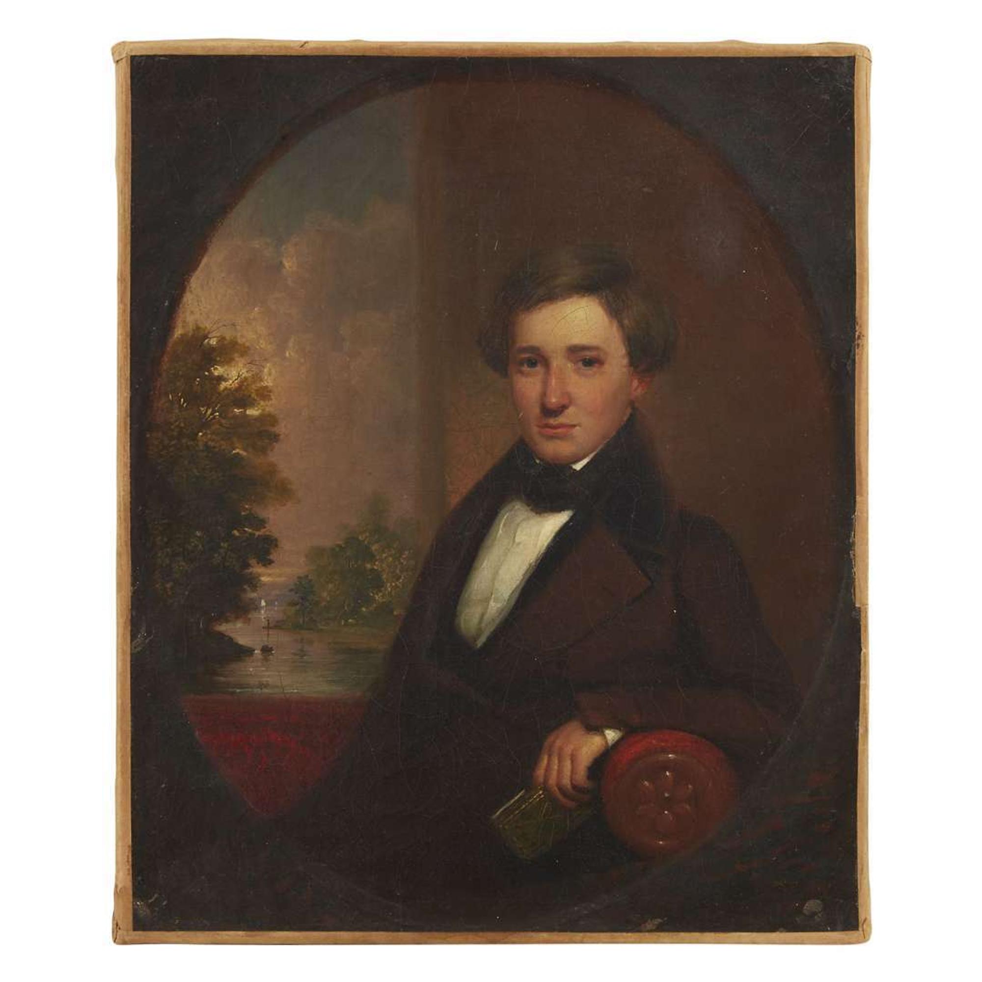 Attributed to Daniel Huntington (1816-1906) Portrait of the artist's brother, Gurdon Huntington (1818-1875)