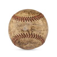 A 1934 Cincinnati Reds Team Signed Autograph Baseball Featuring Chick Hafey (PSA Letter of Authenticity),
