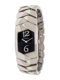 TIFFANY & CO., STAINLESS STEEL 'TIFFANY TESORO' WATCH