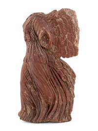 A Carved Red Marble Figure of the Nike of Samothrace