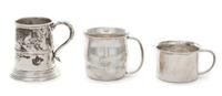 Three American Silver Child's Cups, , comprising two examples by Towle Silversmiths, Newburyport, MA, and one example by International