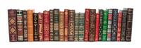 A Set of Modern Leather Bound Classics Height of tallest 9 3/4 inches.