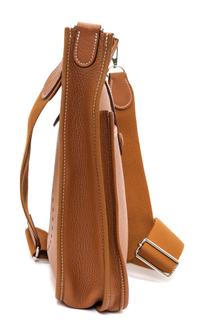 An Hermes Gold Evelyne III PM Handbag, 11.25" x 12" x 2.5".