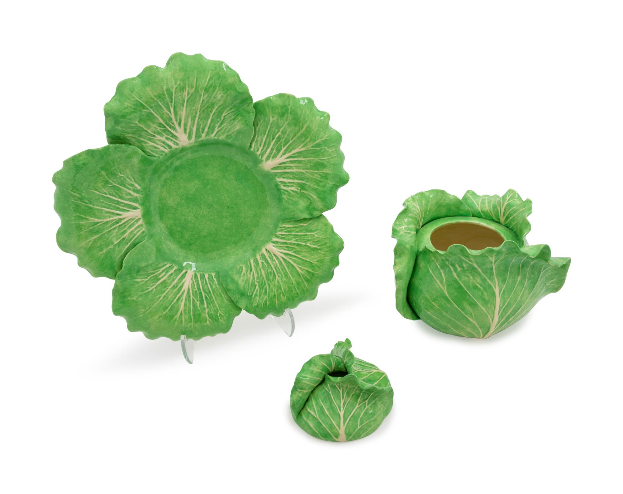 A Dodie Thayer Lettuceware Tureen and Underplate