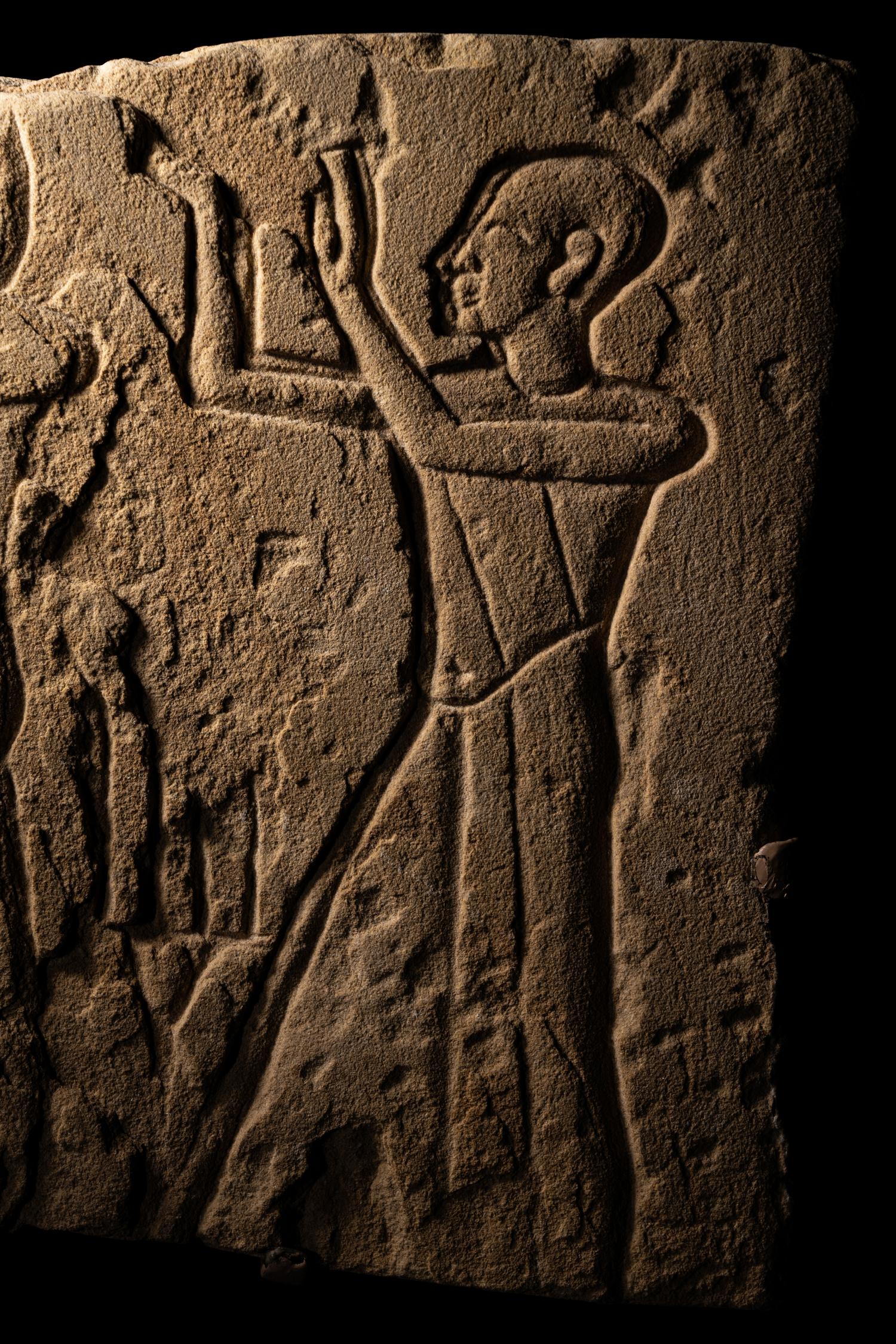 An Egyptian Sandstone Relief Fragment