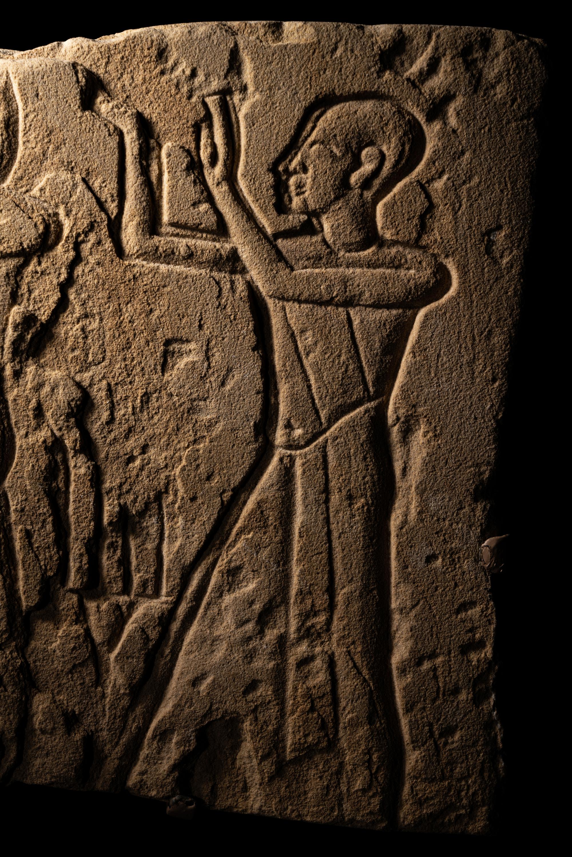 An Egyptian Sandstone Relief Fragment