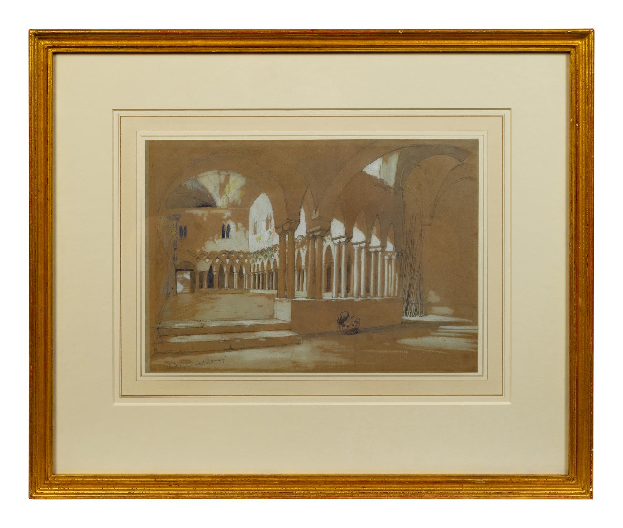 Cloister of the Convent at Amalfi — circa 1830s