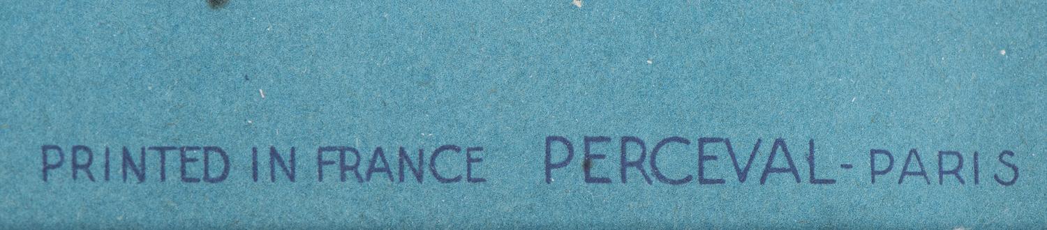 [TRAVEL]. ATELIER PERCEVAL, artist. Air France / Dans Tous Les Ciels . Paris: Perceval, [1948].