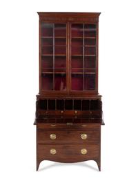 A George III Mahogany Secretary Bookcase