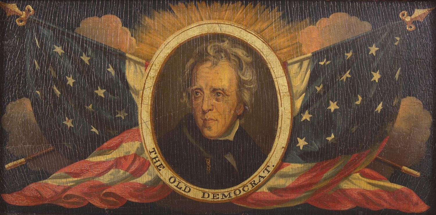 American School 19th century, Portrait of Andrew Jackson (1767-1845): "The Old Democrat"