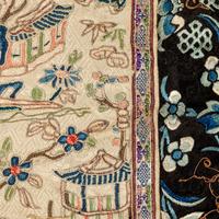 A Chinese Embroidered Summer Gauze Lady's Jacket, 19th Century 清晚期 醬地綉牡丹紋女紗褂