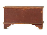 A Chippendale Red Painted Pine Blanket Chest