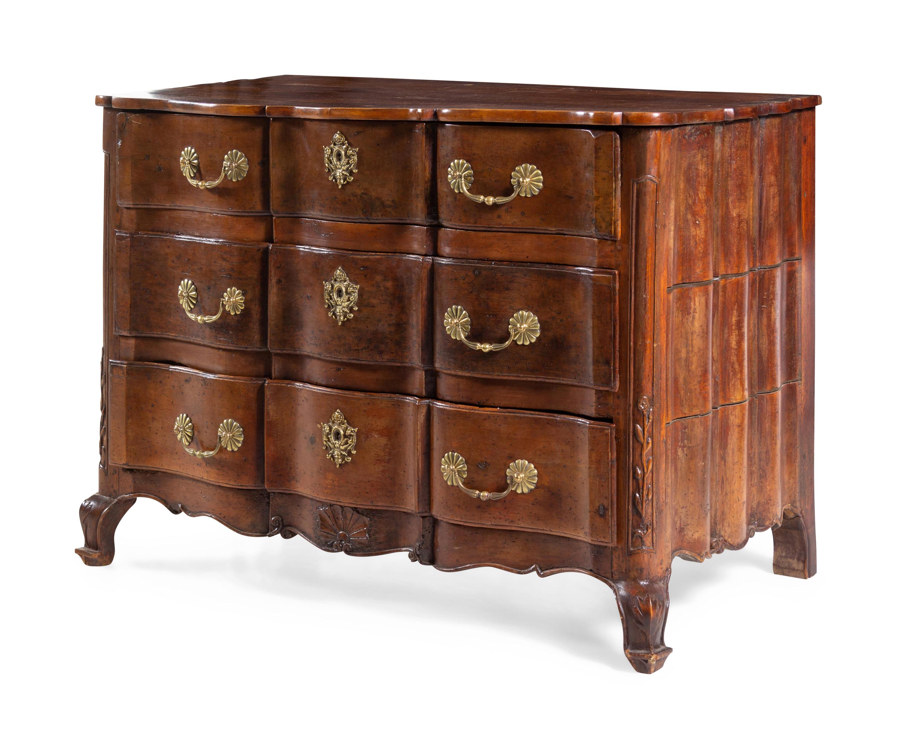 A Louis XV Provincial Walnut Commode