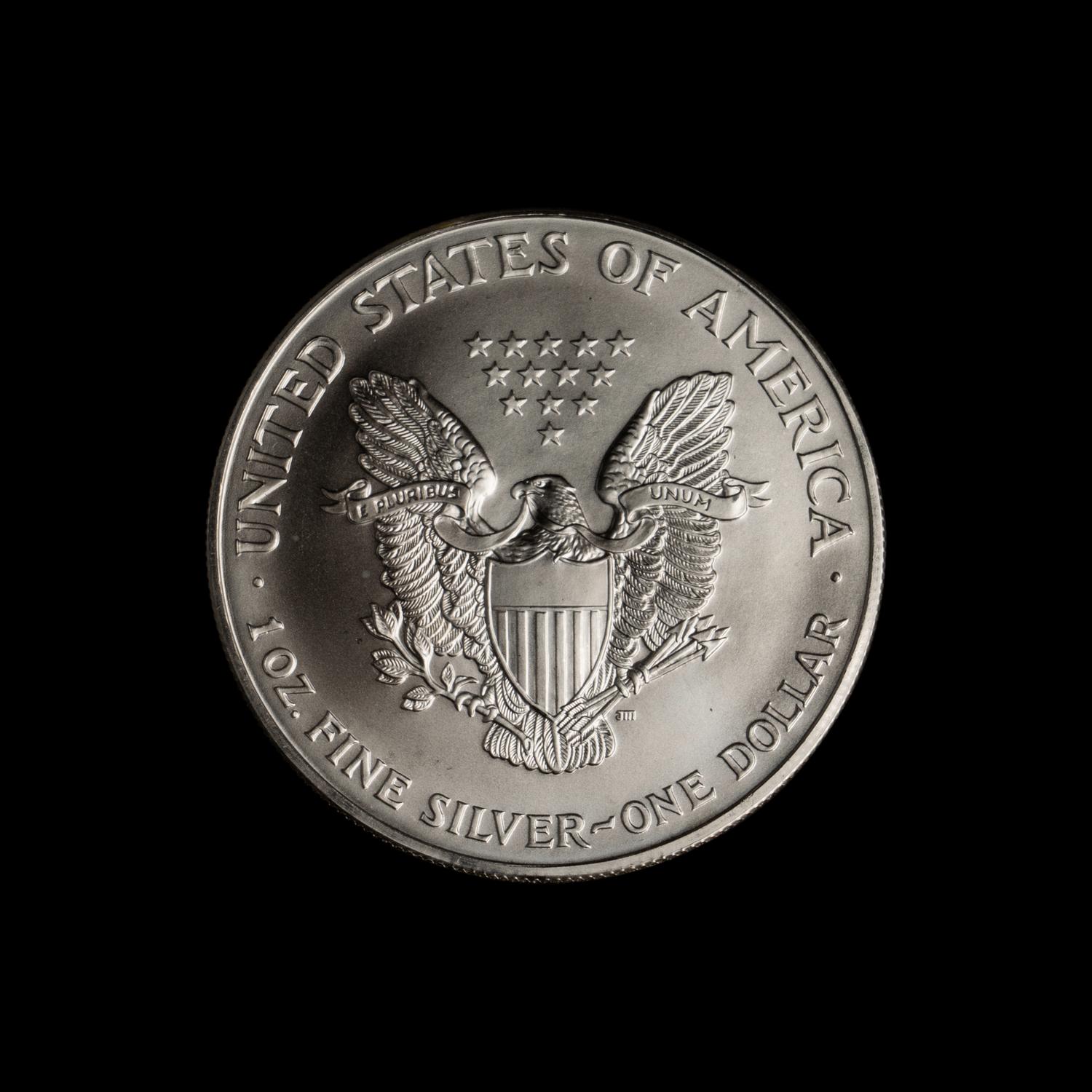 A Collection of Three Hundred and Twenty Silver Eagle $1 Coins