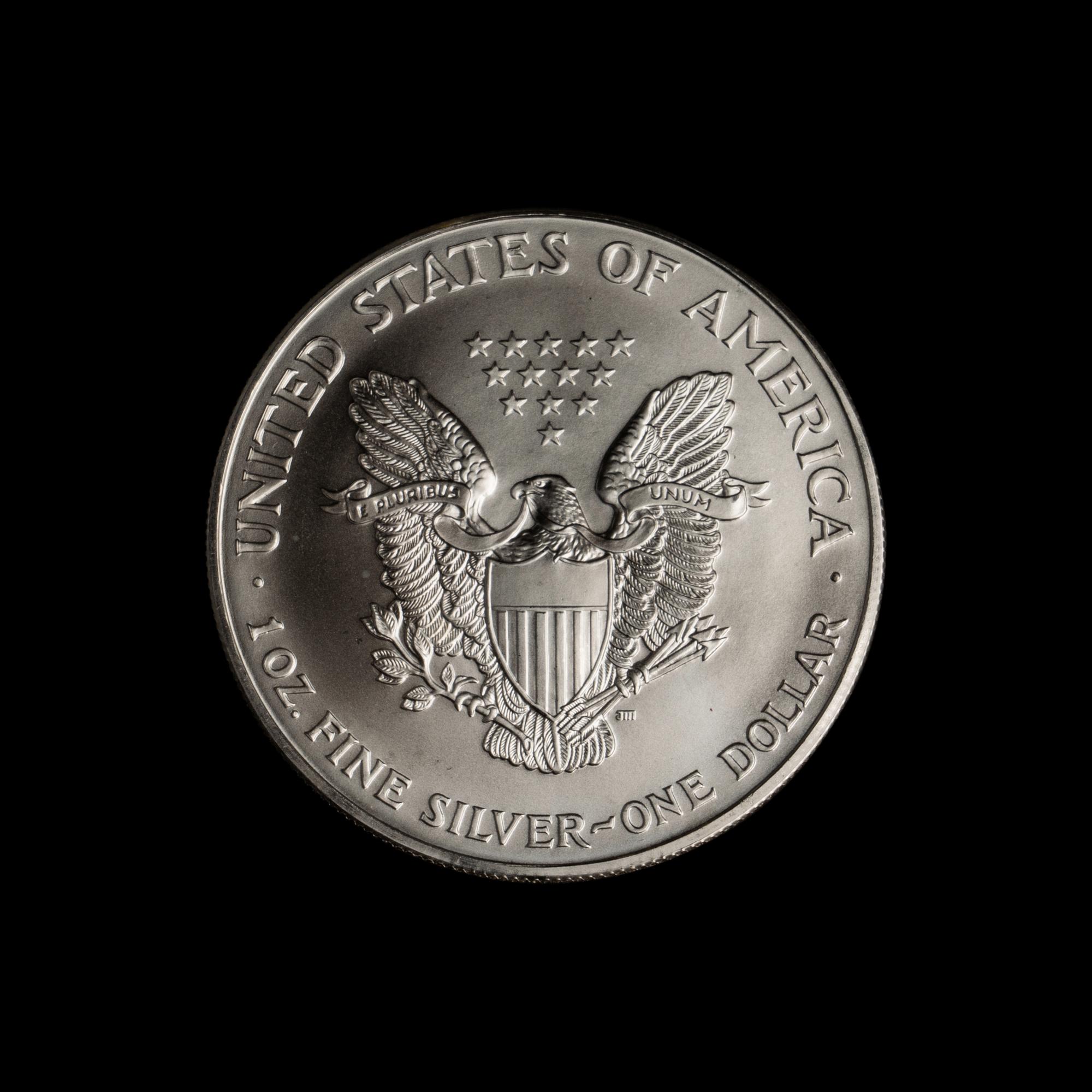 A Collection of Three Hundred and Twenty Silver Eagle $1 Coins