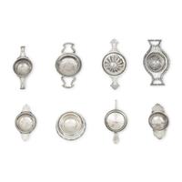 A Collection of Twenty Silver Tea Strainers