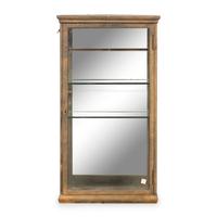 A French Brass Wall-Mounted Vitrine Cabinet