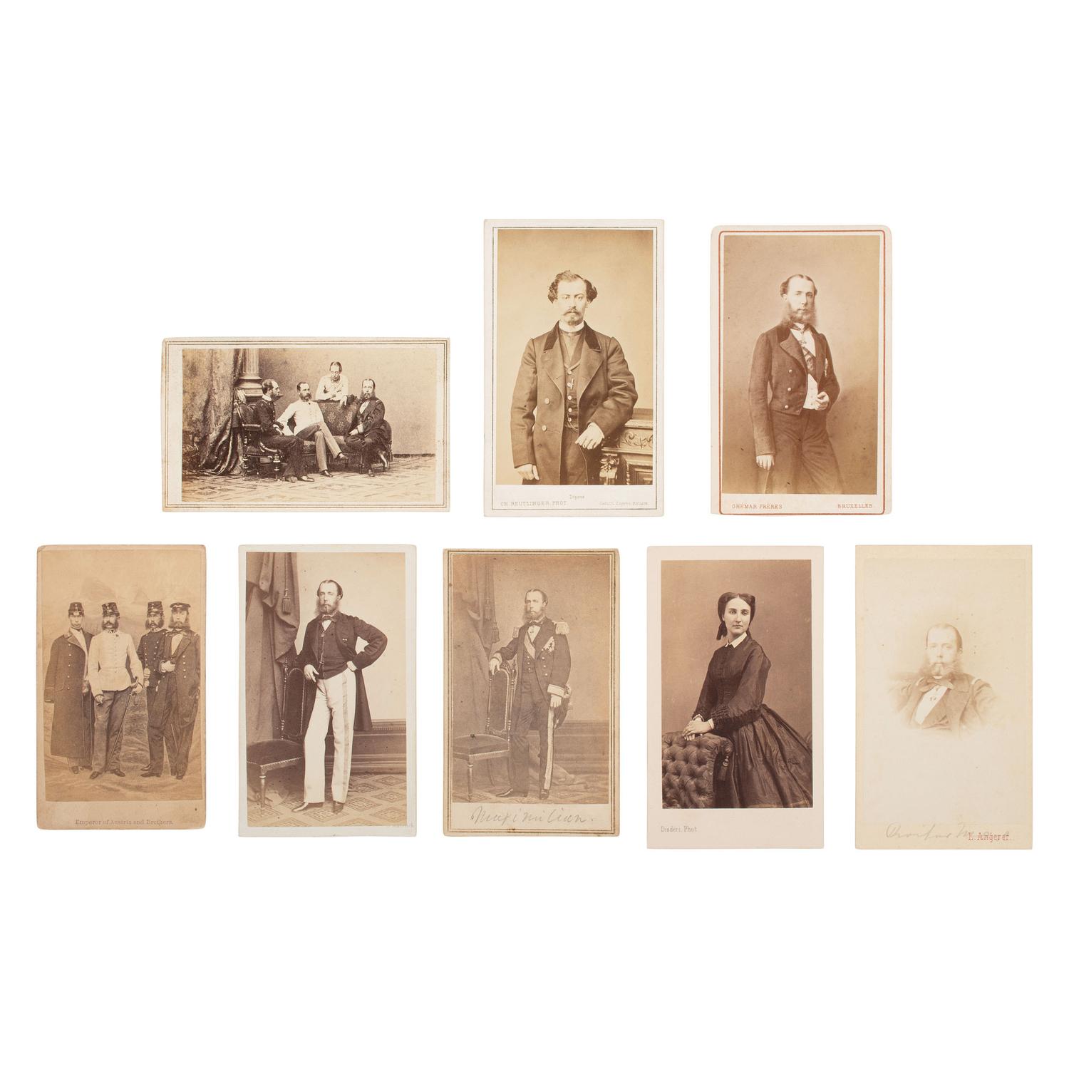 [Early Photography] Group of 24 Carte de Visites of the Subjects in the Second Mexican Empire