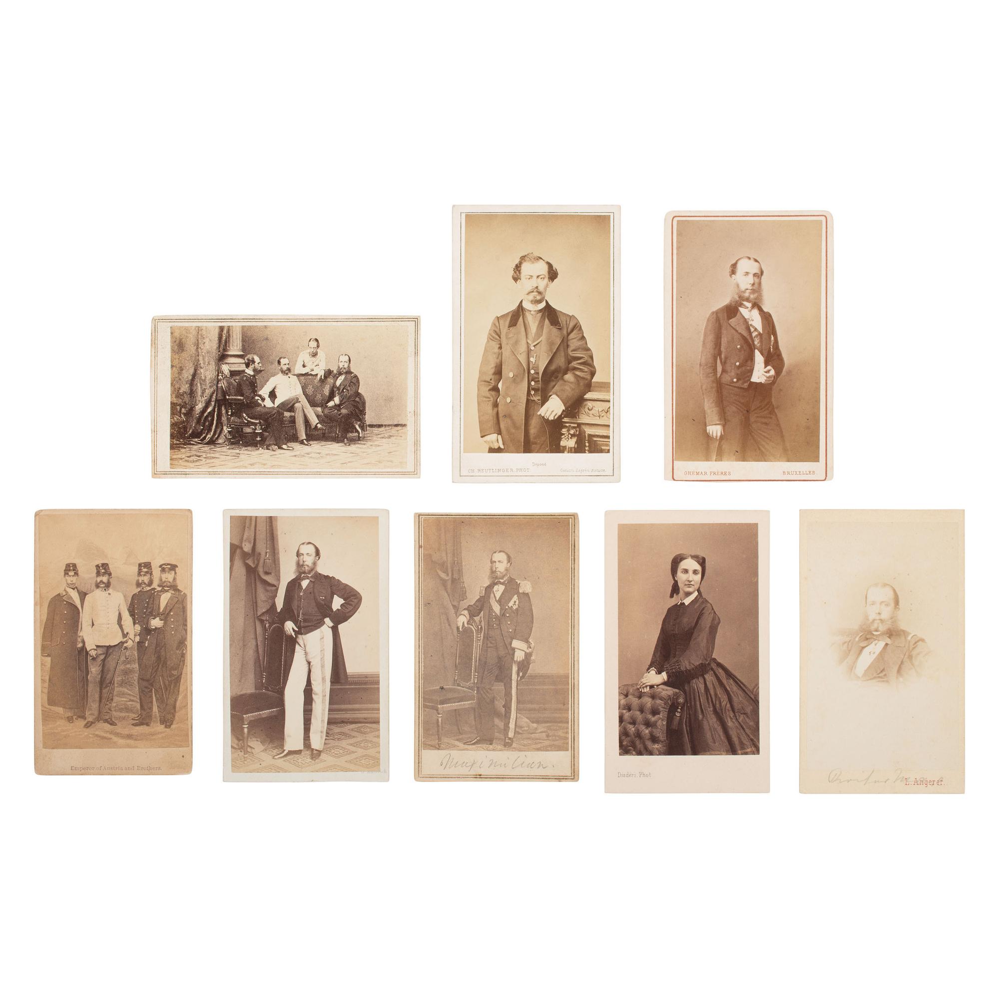 [Early Photography] Group of 24 Carte de Visites of the Subjects in the Second Mexican Empire