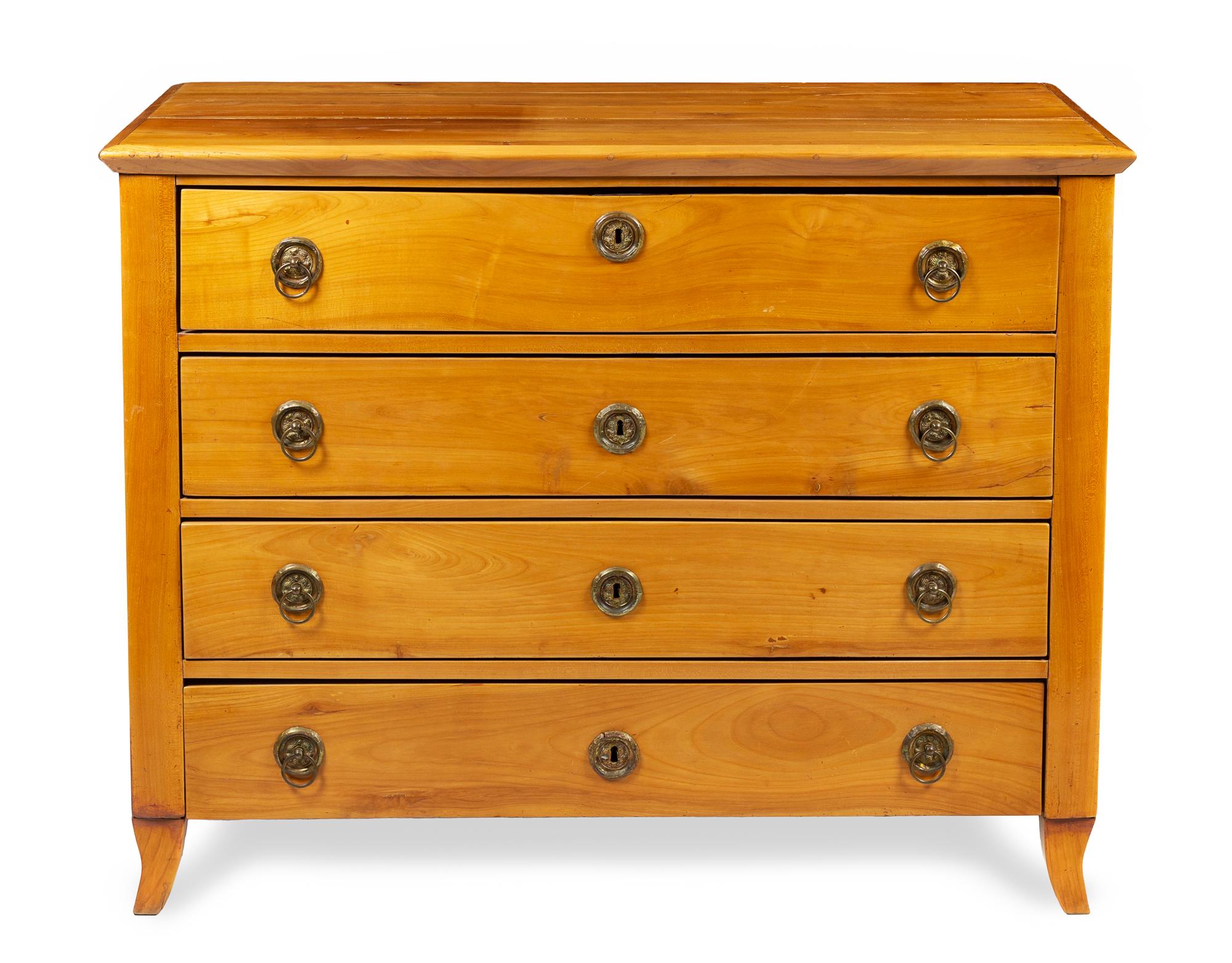 A Biedermeier Maple Fall-Front Desk