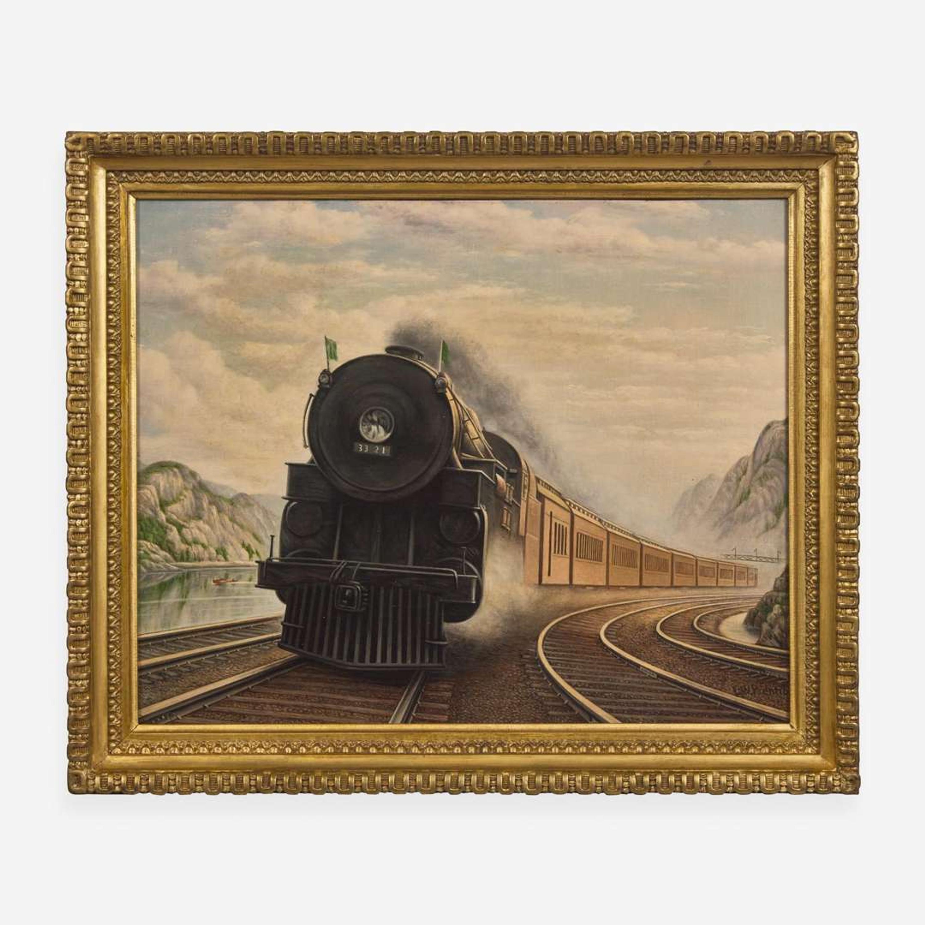 Levi Wells Prentice (1851-1935) Portrait of a Train