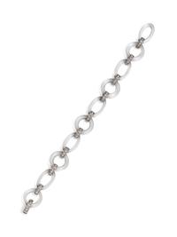 An Art Deco Platinum, Diamond and Rock Crystal Bracelet,