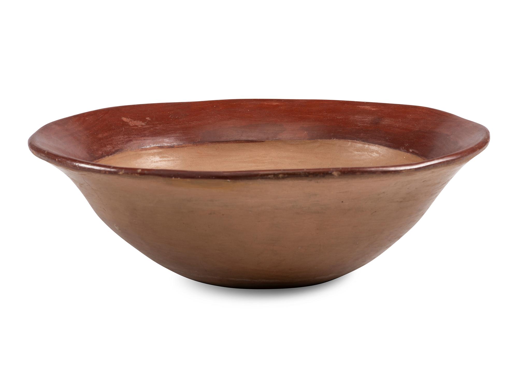 Ohkay Owingeh Redware Pottery Bowl