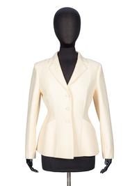 Christian Dior, Cream Tailored 'Bar' Jacket