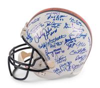 A Mike Ditka HOF Celebrity Golf Classic Multi Signed Autograph Football Helmet from The Collection of Mike Ditka