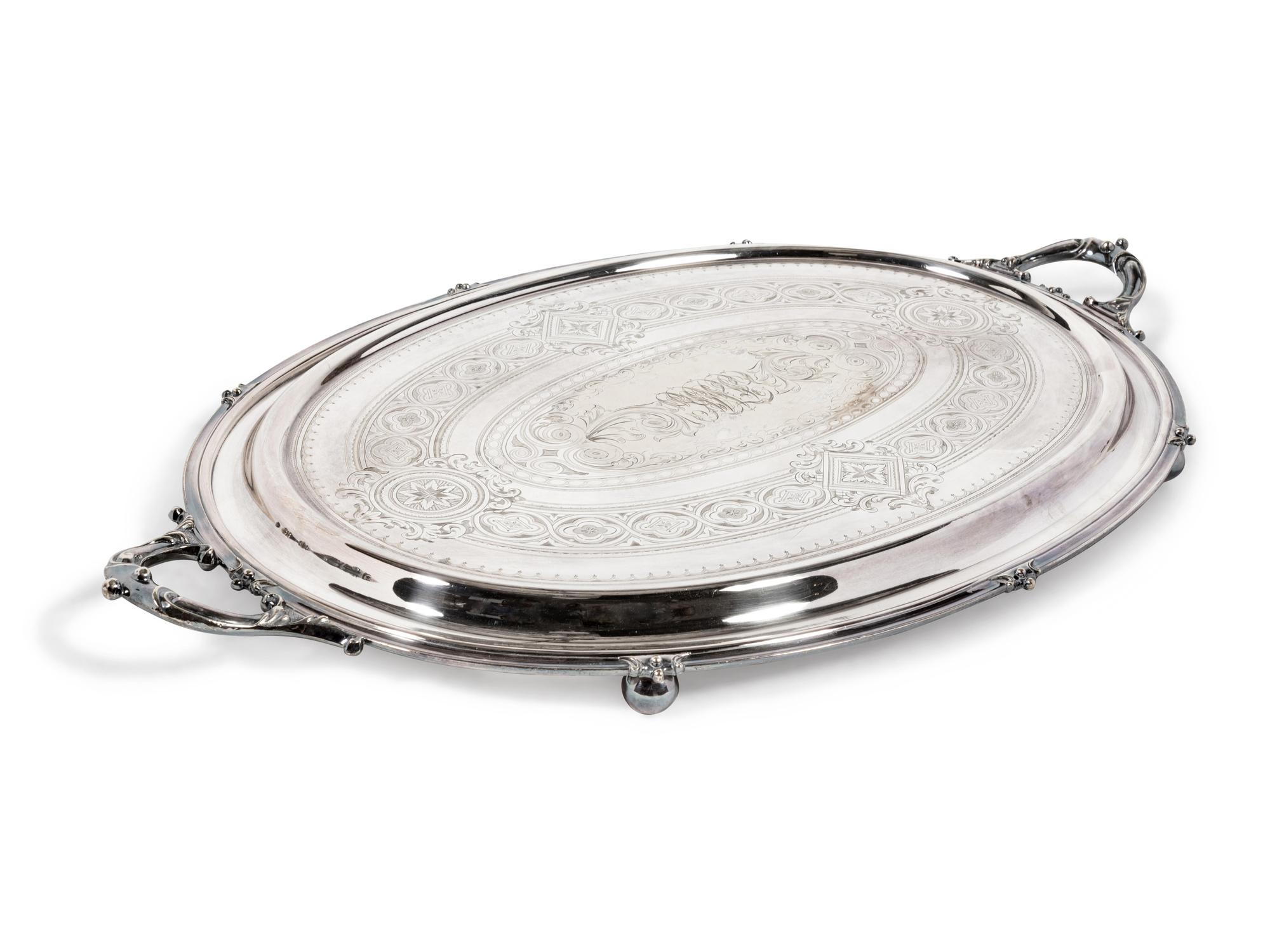 An English Silver-Plate Tray