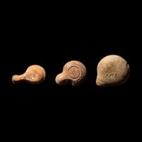 Three Roman Terracotta Oil Lamps