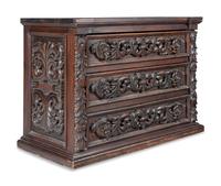 A Pair of Baroque Style Chests of Drawers