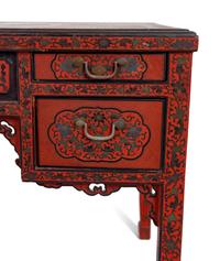 A Chinese Red Lacquer Desk — EARLY 20TH CENTURY