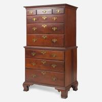 A Chippendale walnut chest-on-chest Probably Philadelphia, PA, circa 1770