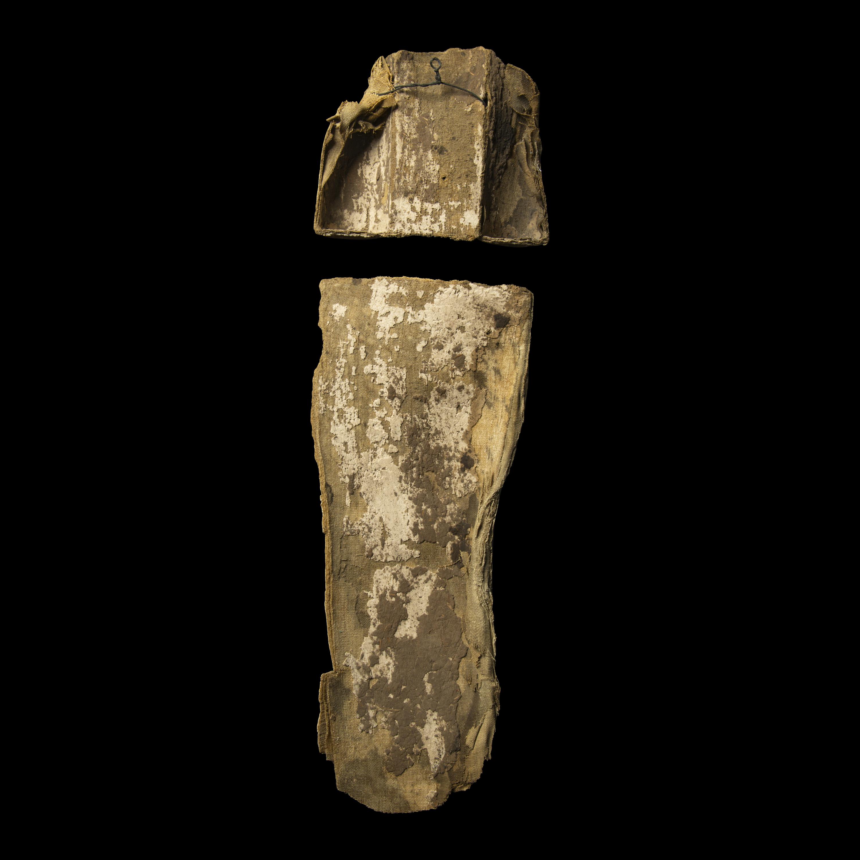 Two Egyptian Cartonnage Fragments