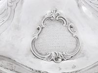 An Important Victorian Silver Presentation Covered Serving Dish of British Railroad Interest