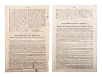 [McCLELLAN, George B. (1826-1885)]. A group of covers, pamphlets, a ballot, and broadsheet related to General McClellan's 1864 presidential campaign.