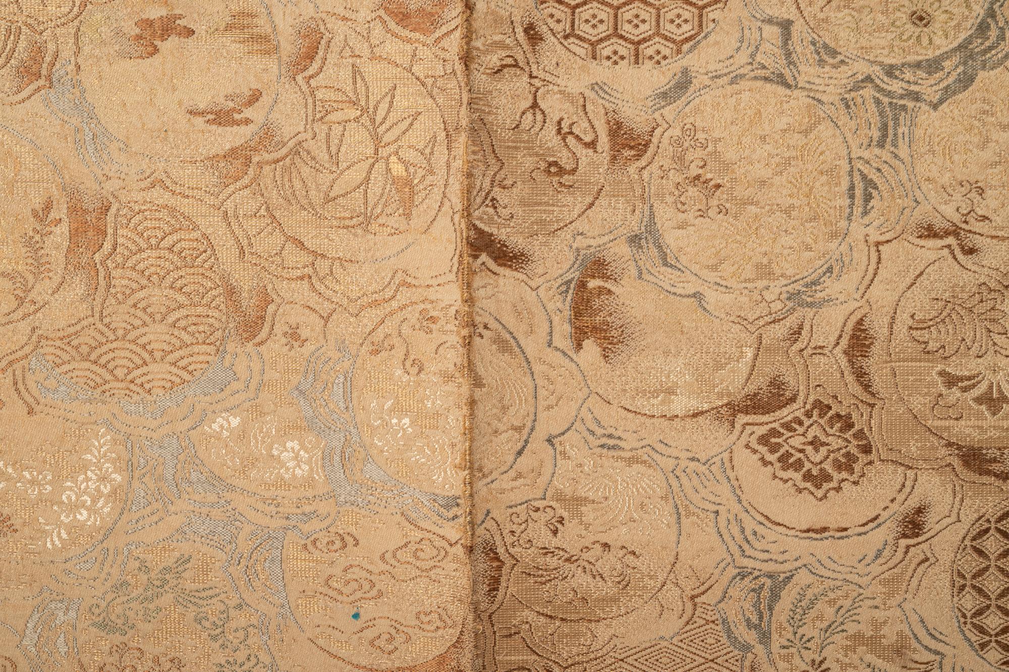 A Japanese Embroidered Silk Priest Robe