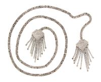 A Rhinestone Lariat Necklace,