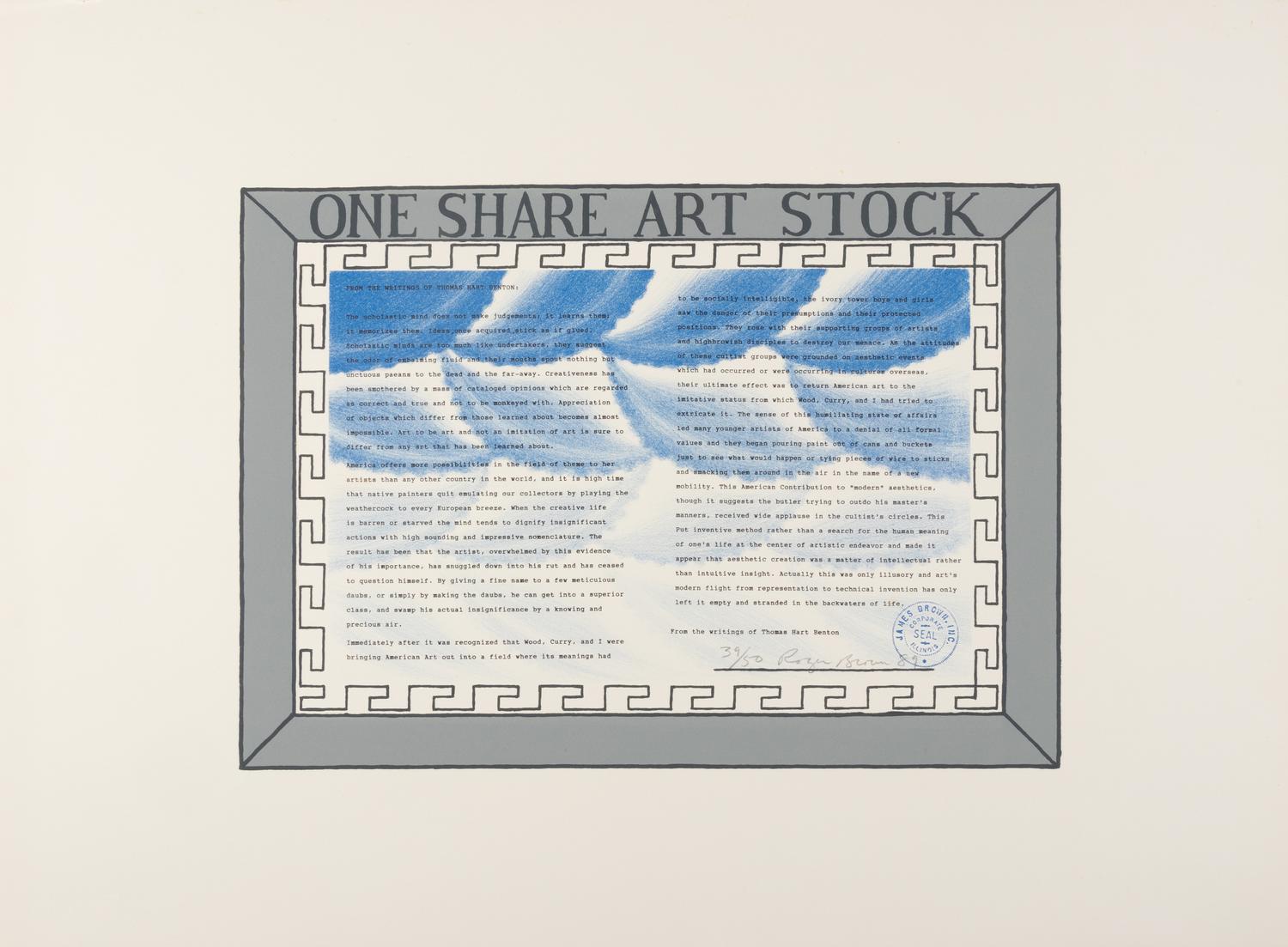 One Share Art Stock