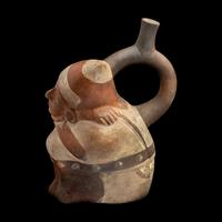 A Moche Stirrup Vessel in the Form of a Shaman